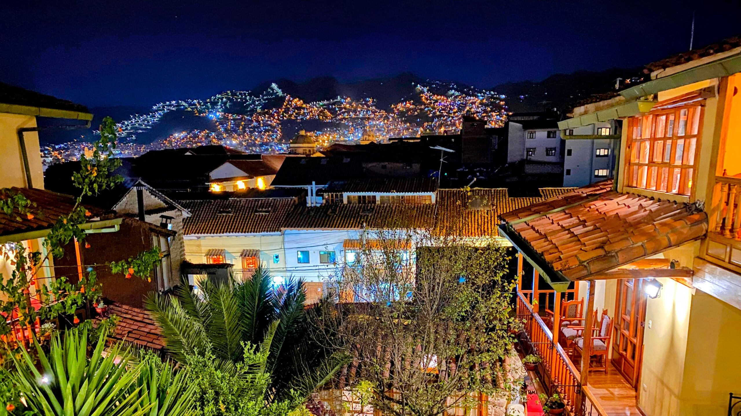 View of Cusco from hotel