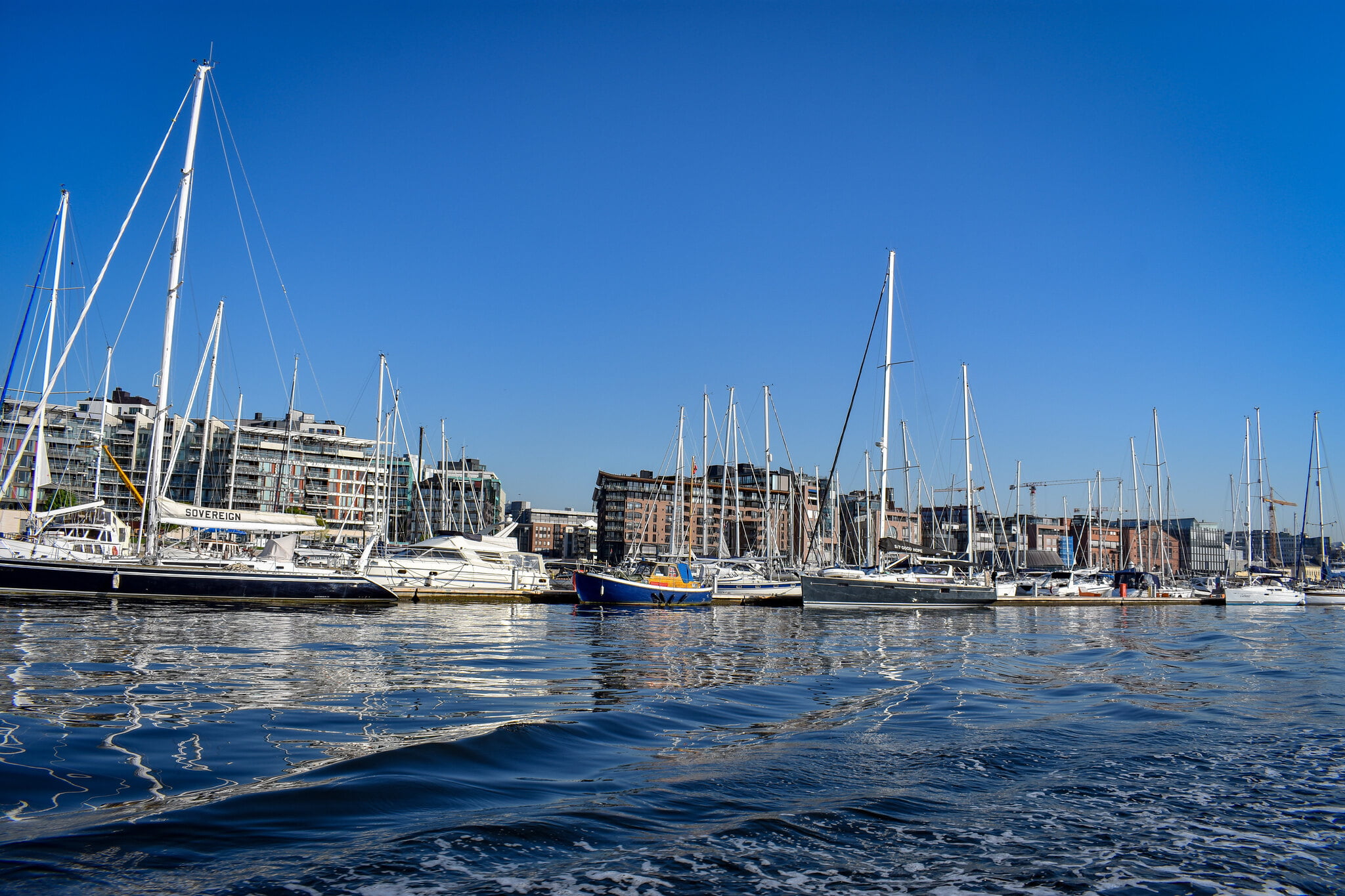 View of Oslo Marina from the ferry