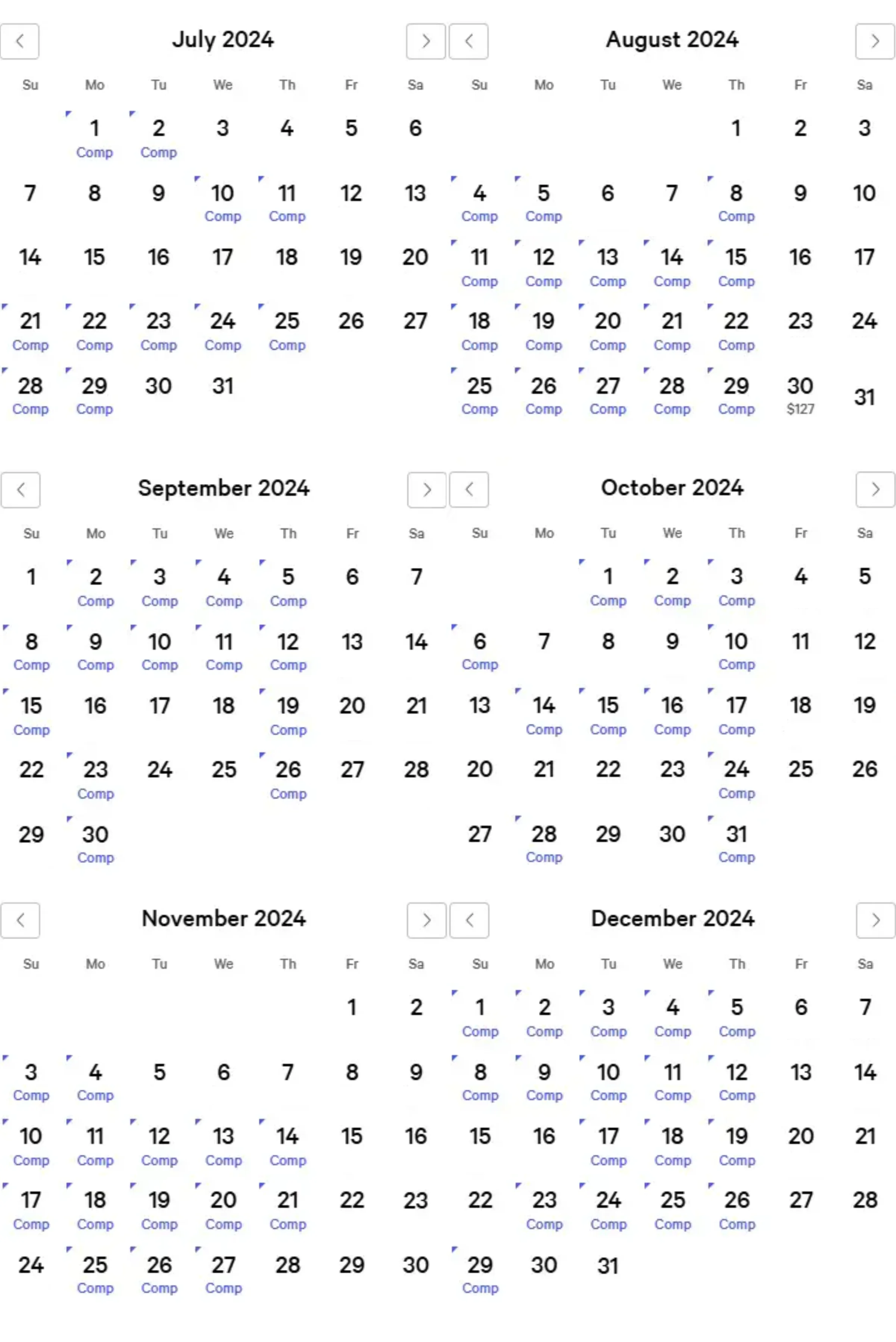 Luxor July - December 2024