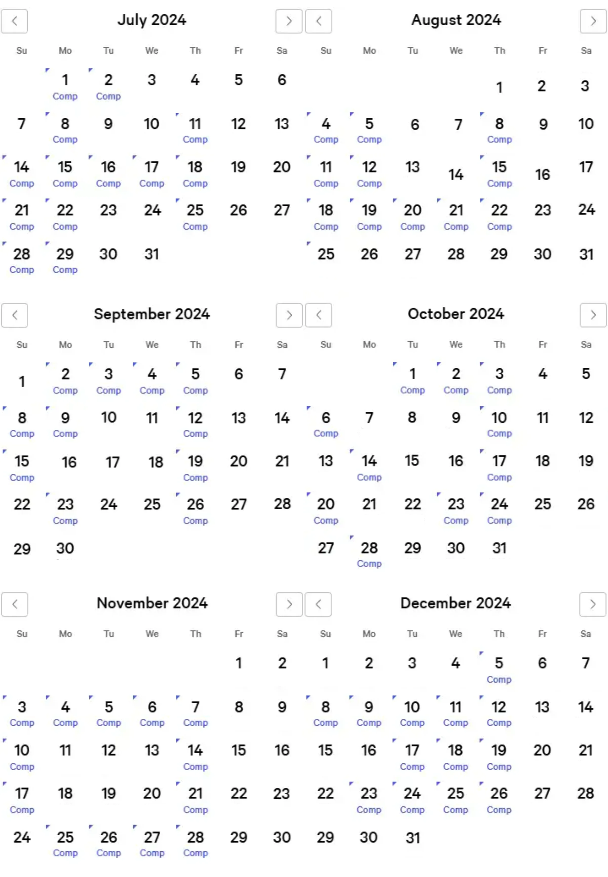 Mandalay Bay July - December 2024