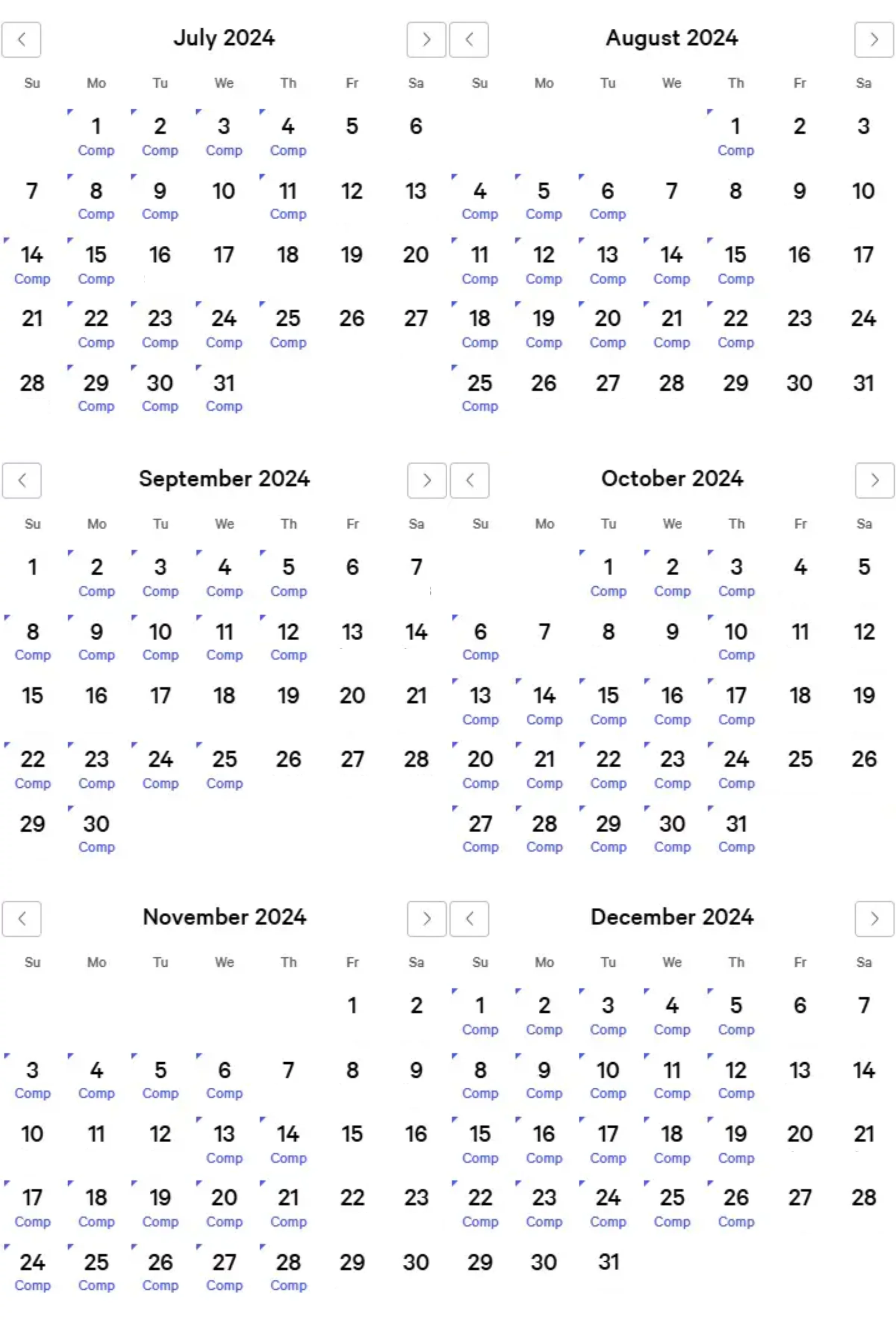 Park MGM July - December 2024